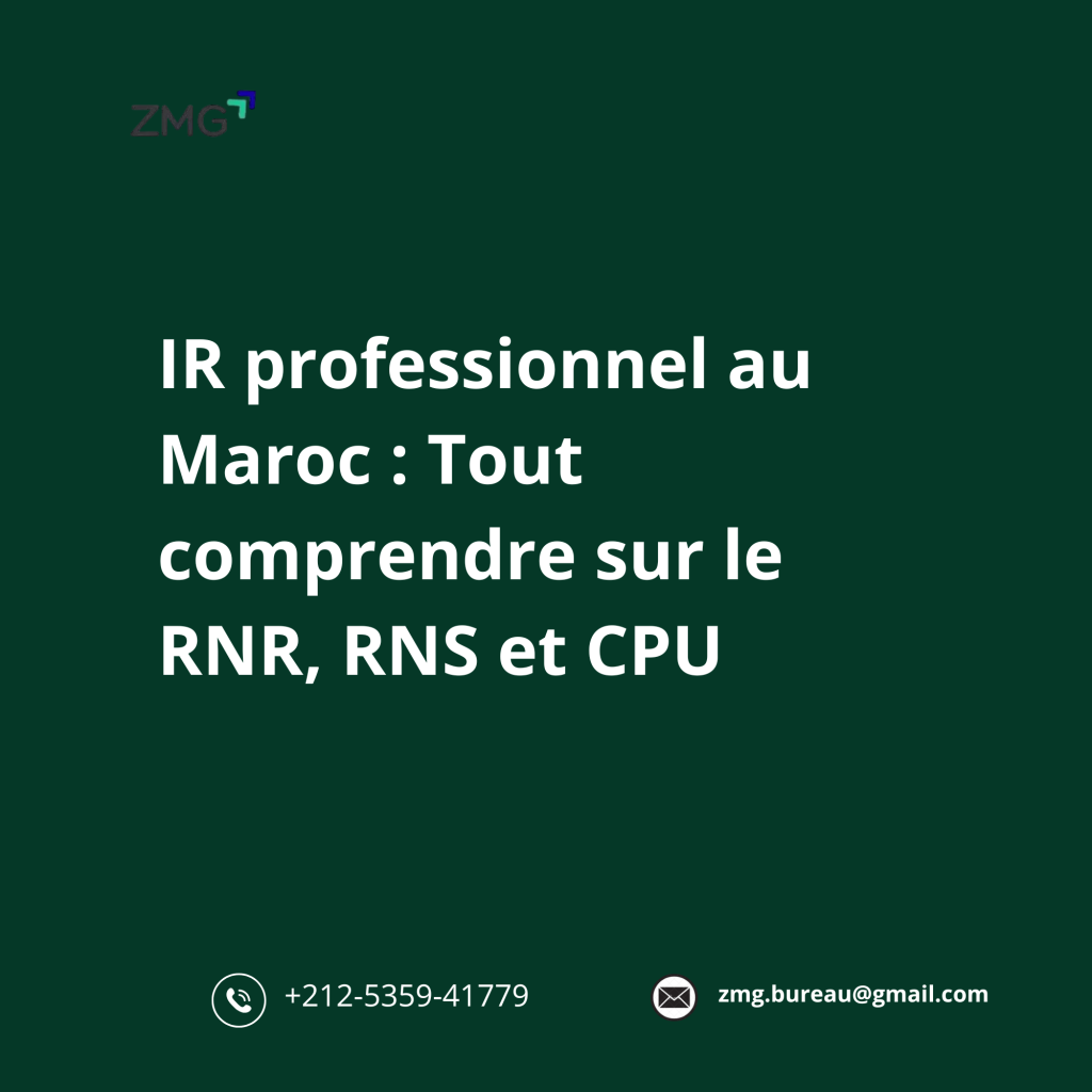 IR professionnel au Maroc