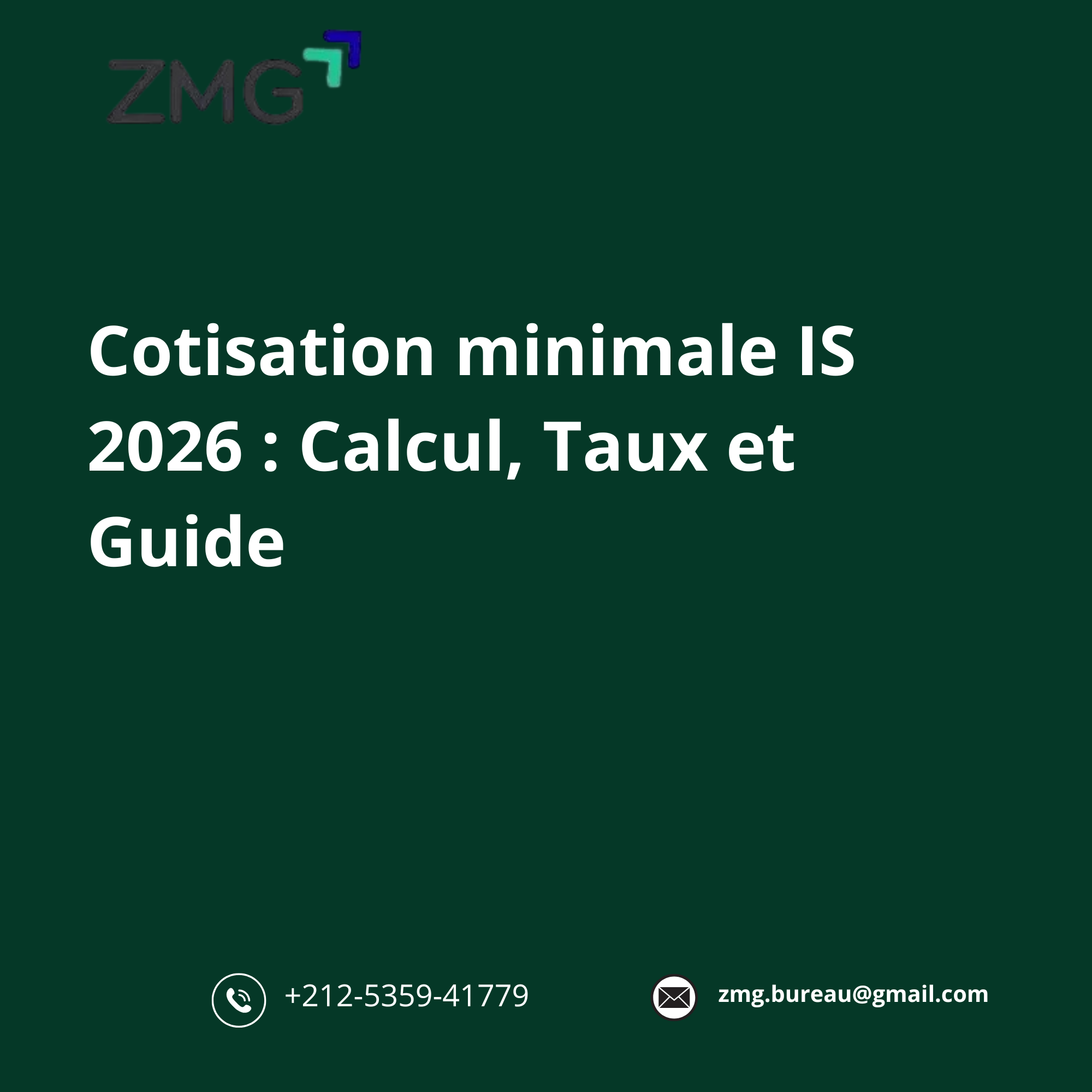 Cotisation minimale IS 2026