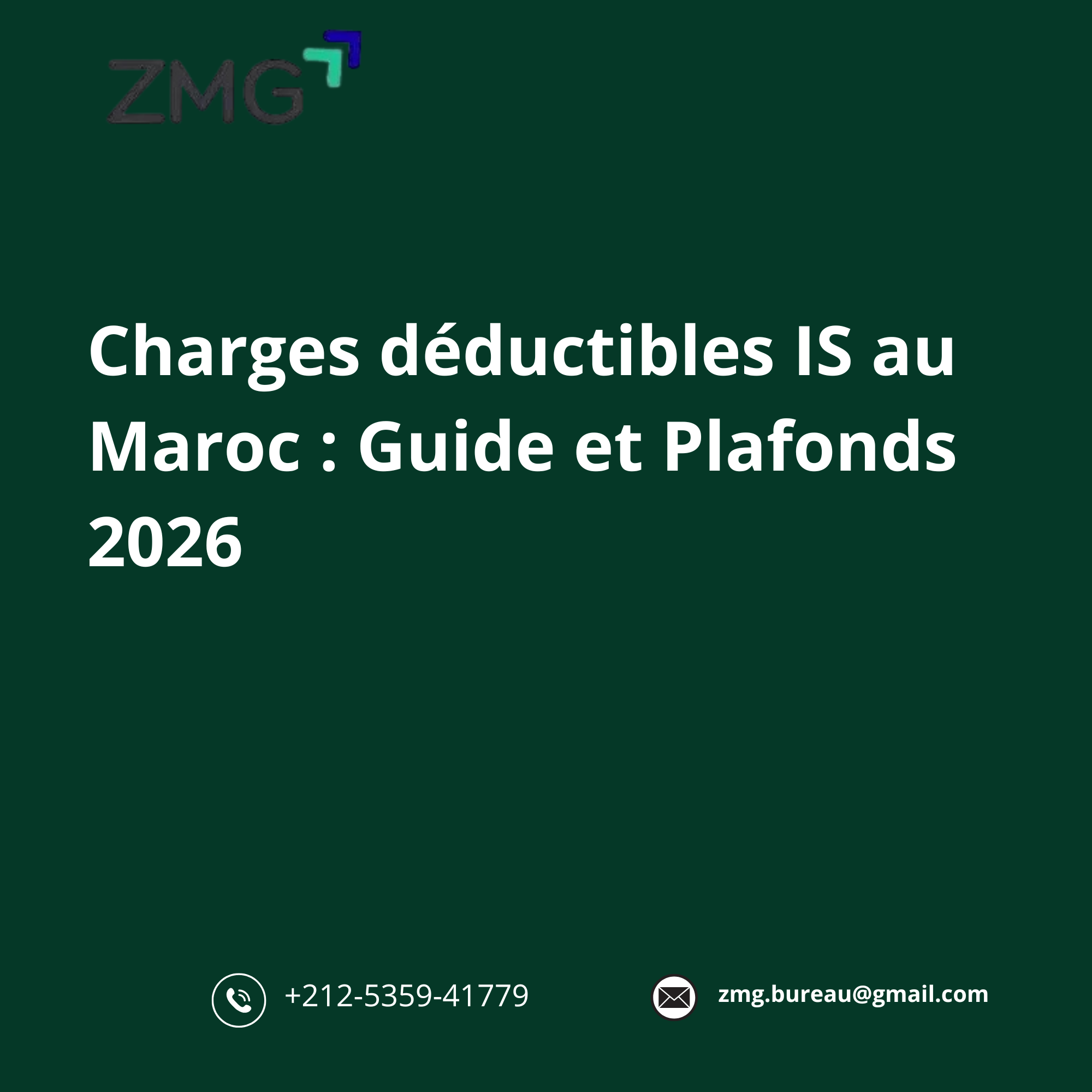 Charges déductibles