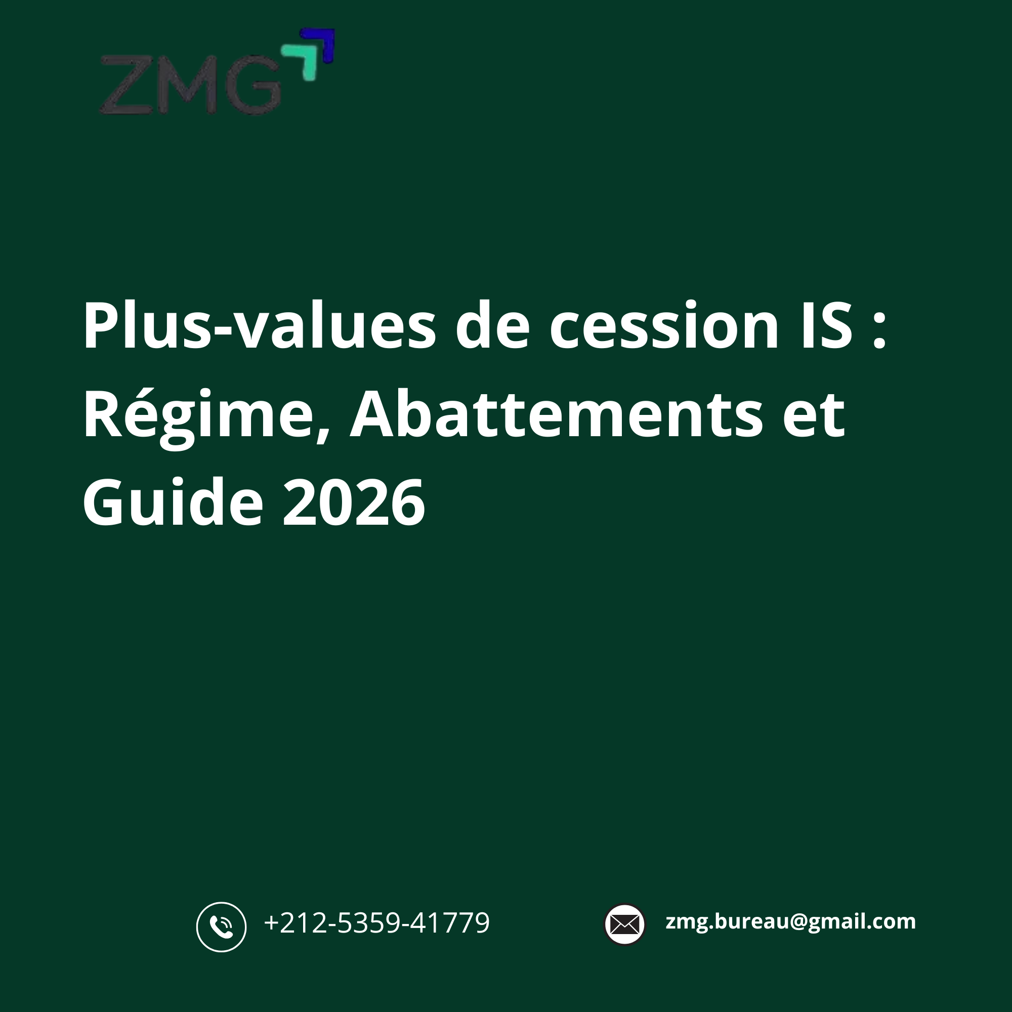Plus-values de cession IS