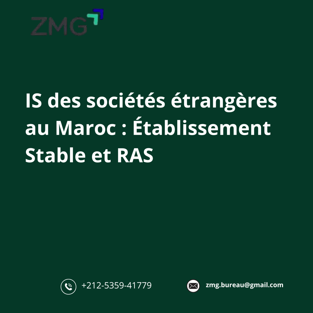 IS des sociétés étrangères au Maroc
