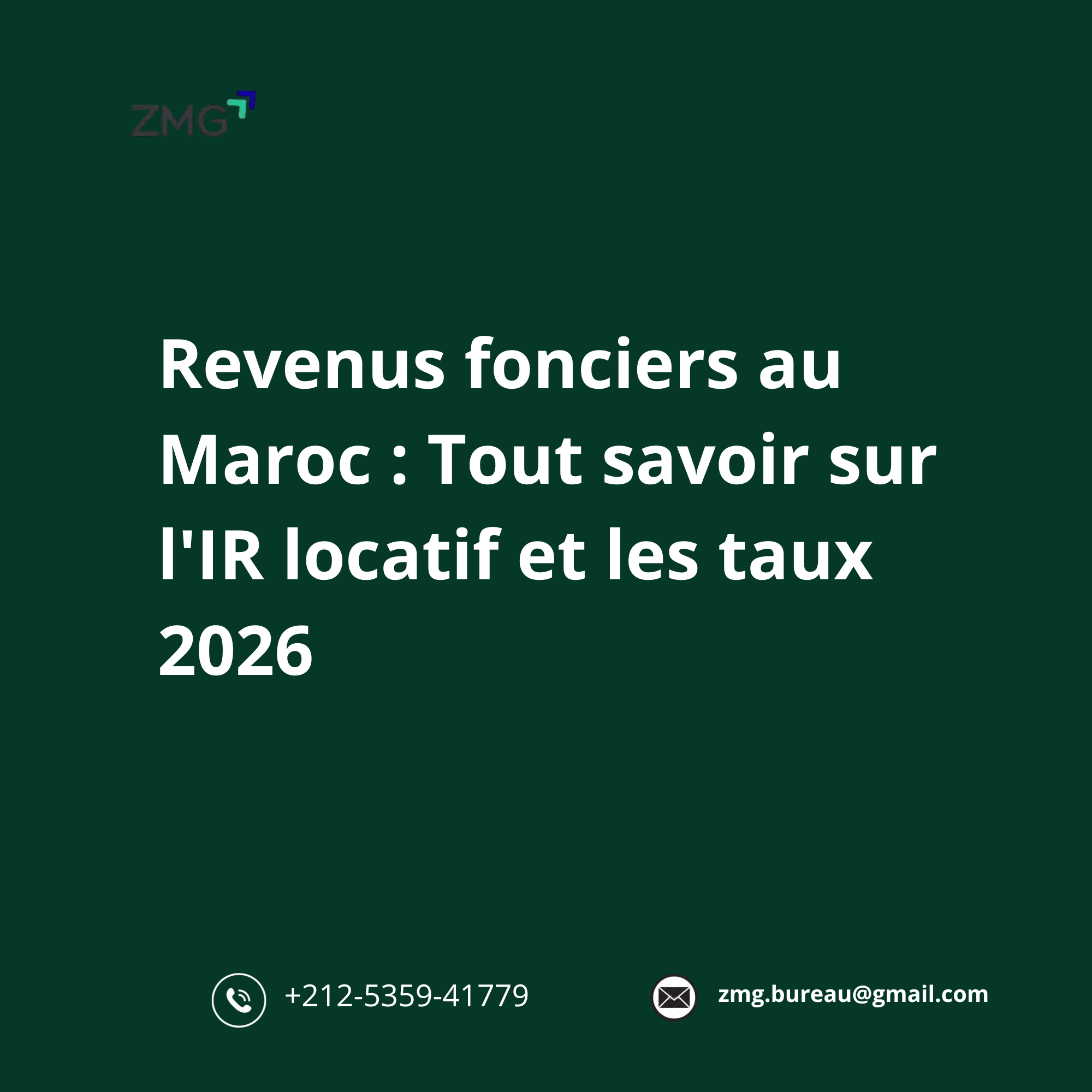 Revenus fonciers au Maroc
