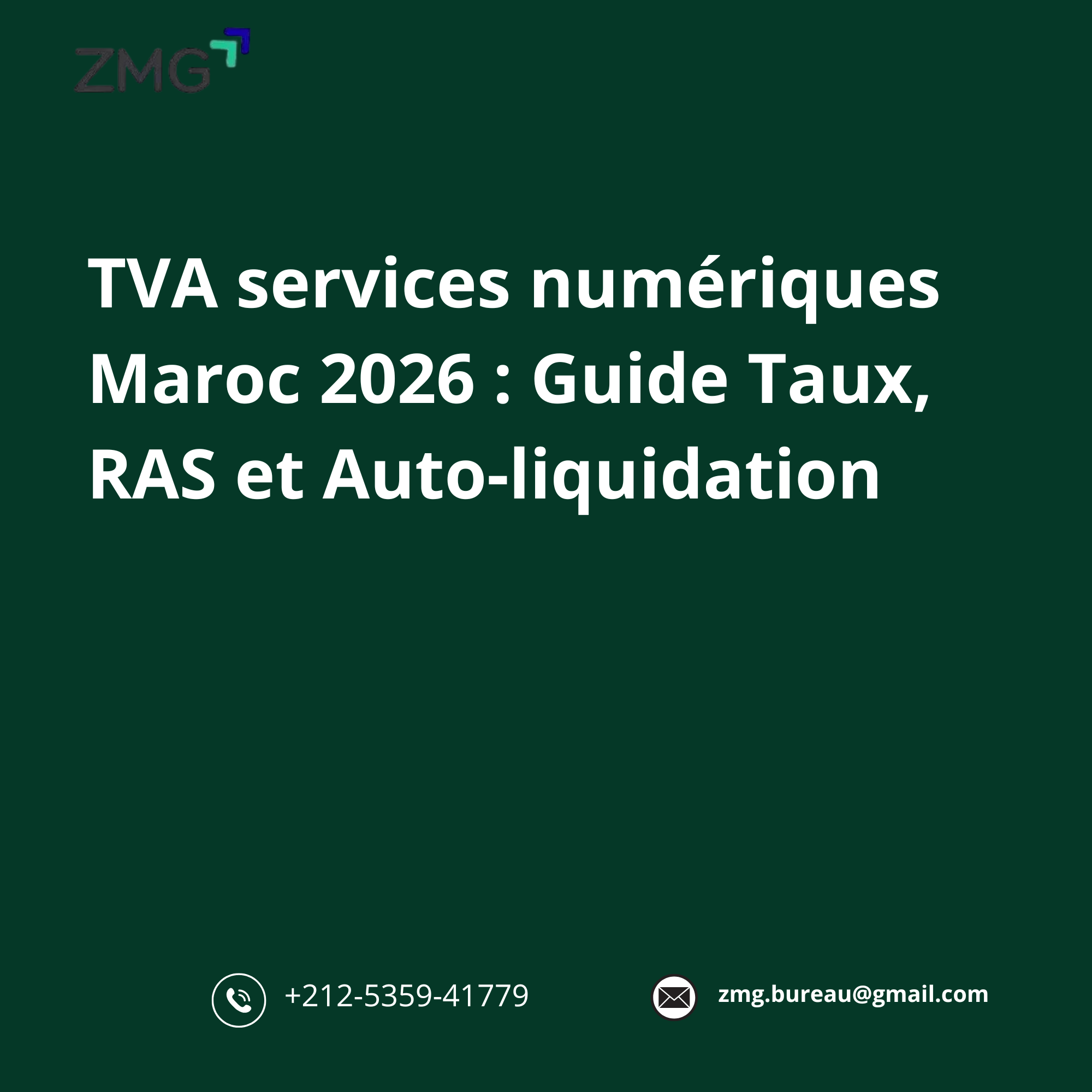 TVA services numériques Maroc 2026