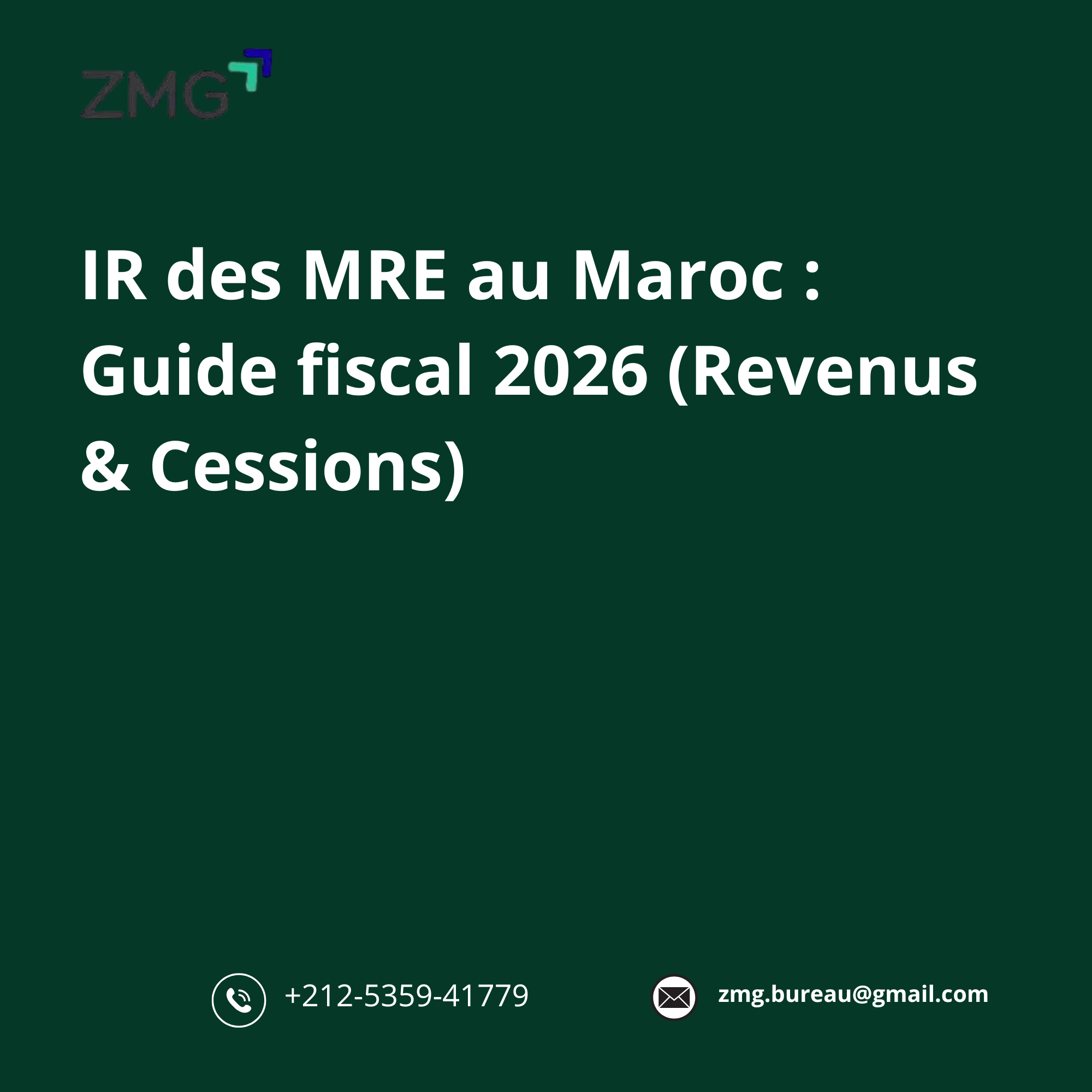 IR des MRE au Maroc