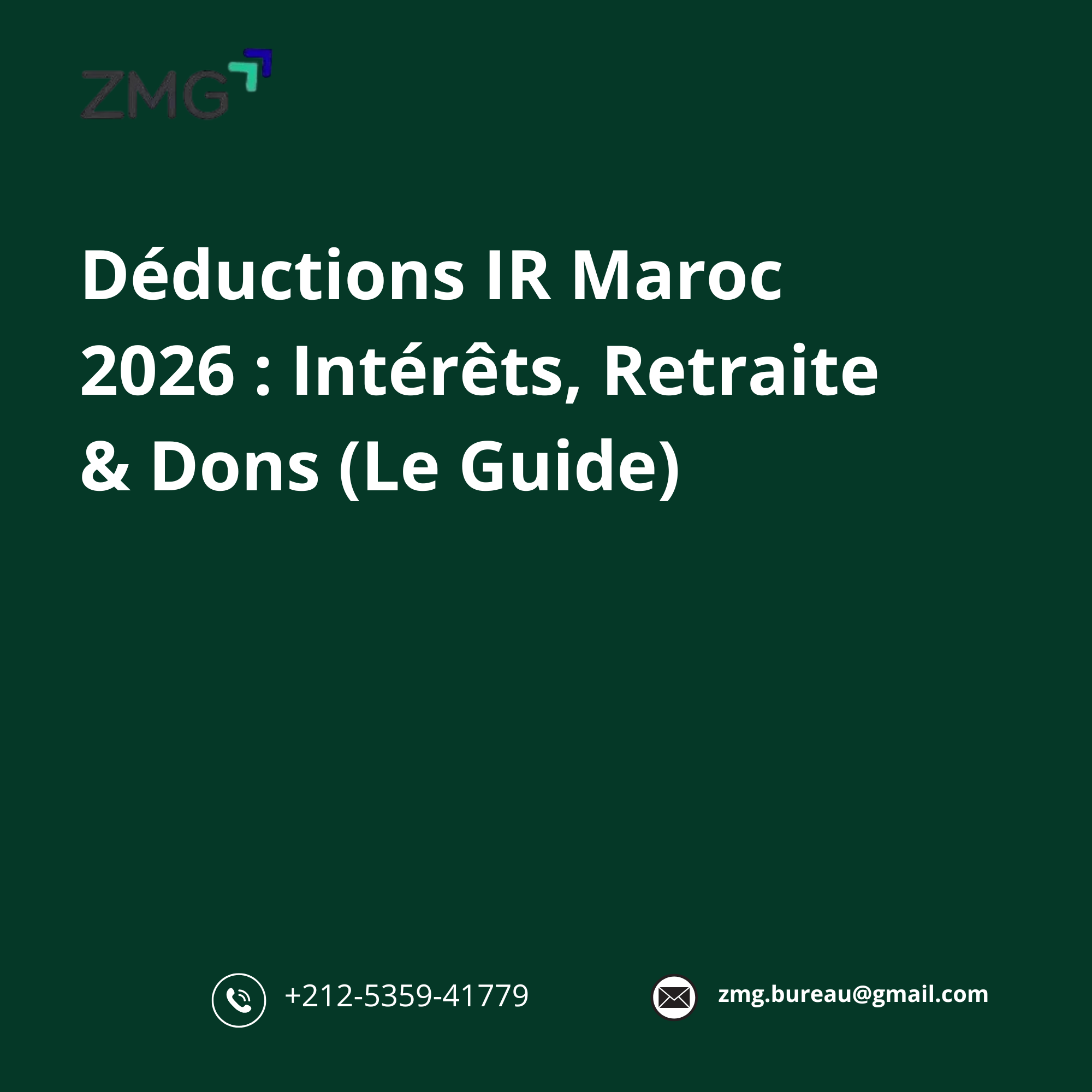 Déductions IR Maroc