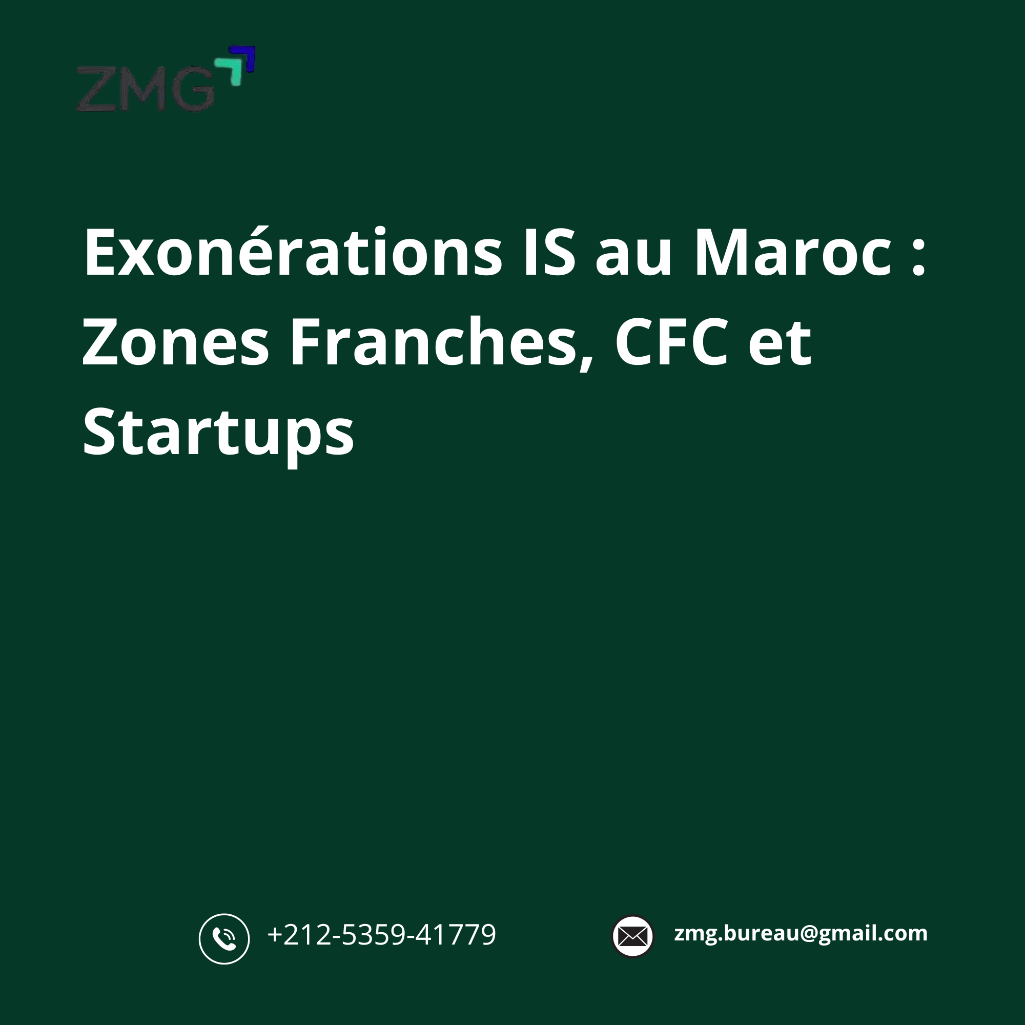 Exonérations IS au Maroc