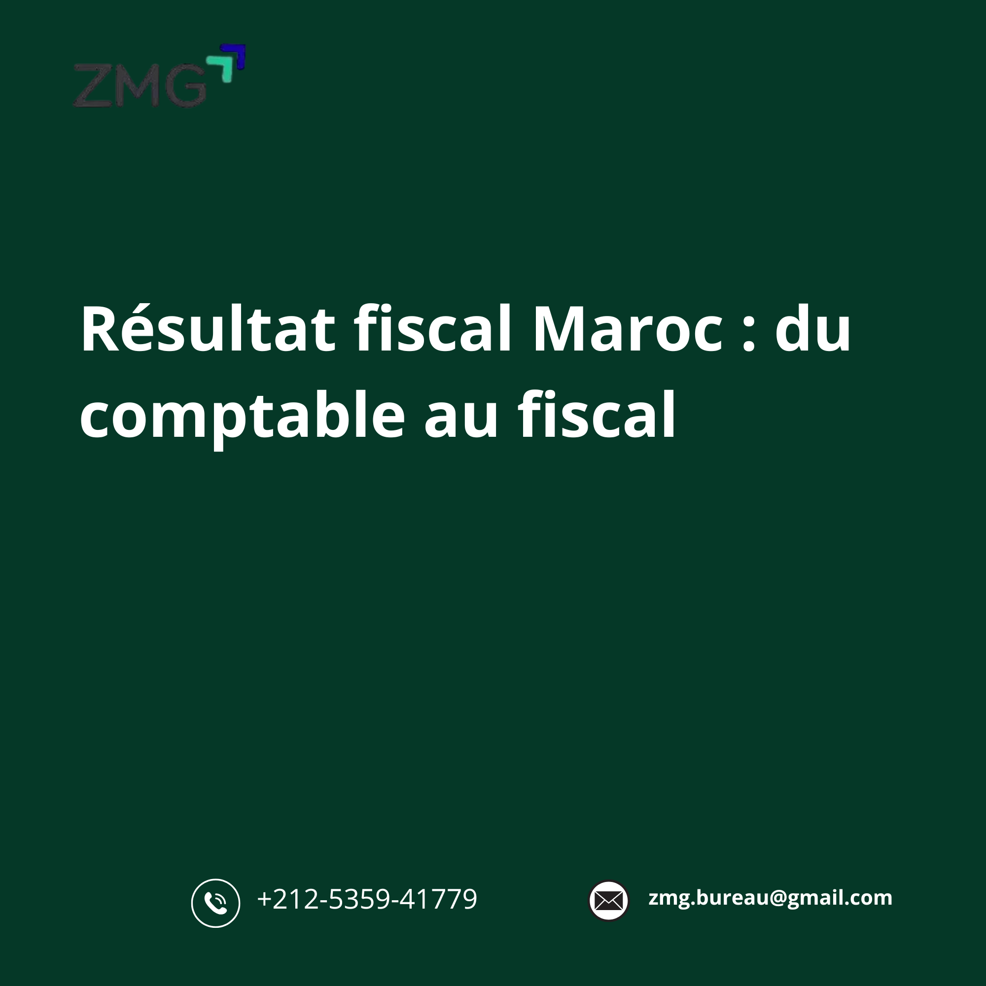 Résultat fiscal Maroc
